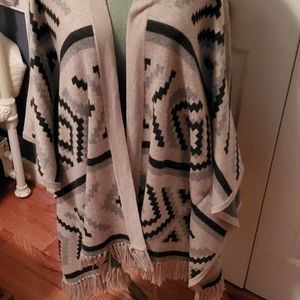 Southwest poncho